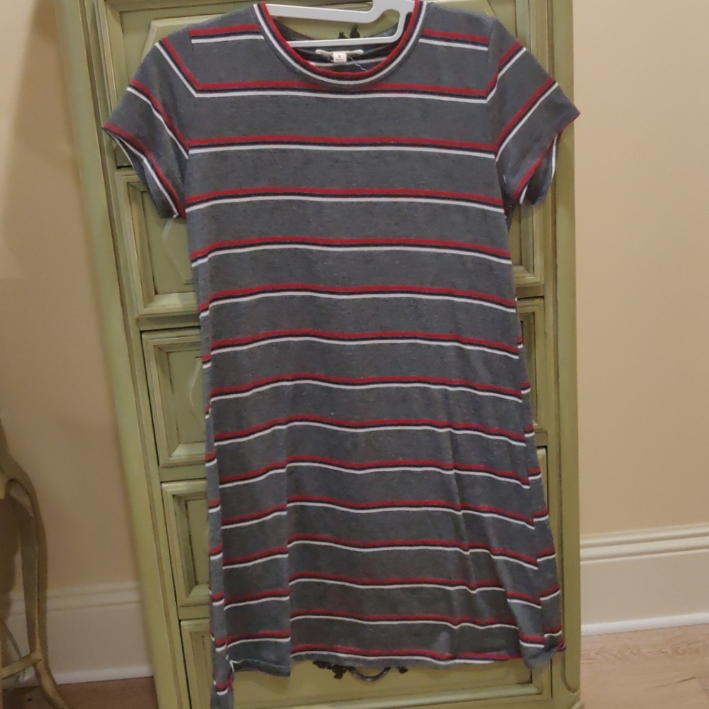 Striped Shirt Dress